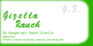 gizella rauch business card